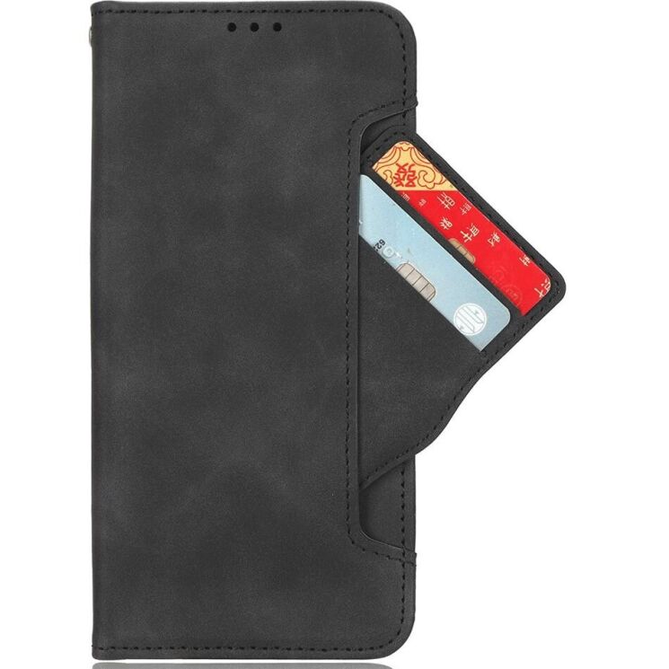 Чехол Deexe Wallet Stand для OnePlus 13R / Ace 5 / Ace 5 Pro - Black: фото 2 из 7