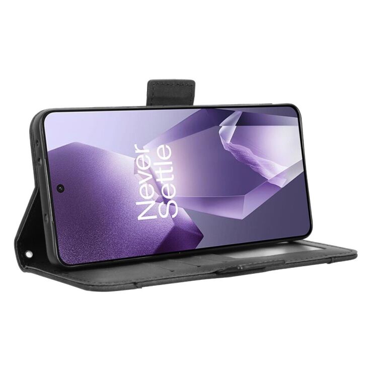 Чехол Deexe Wallet Stand для OnePlus 13R / Ace 5 / Ace 5 Pro - Black: фото 4 из 7