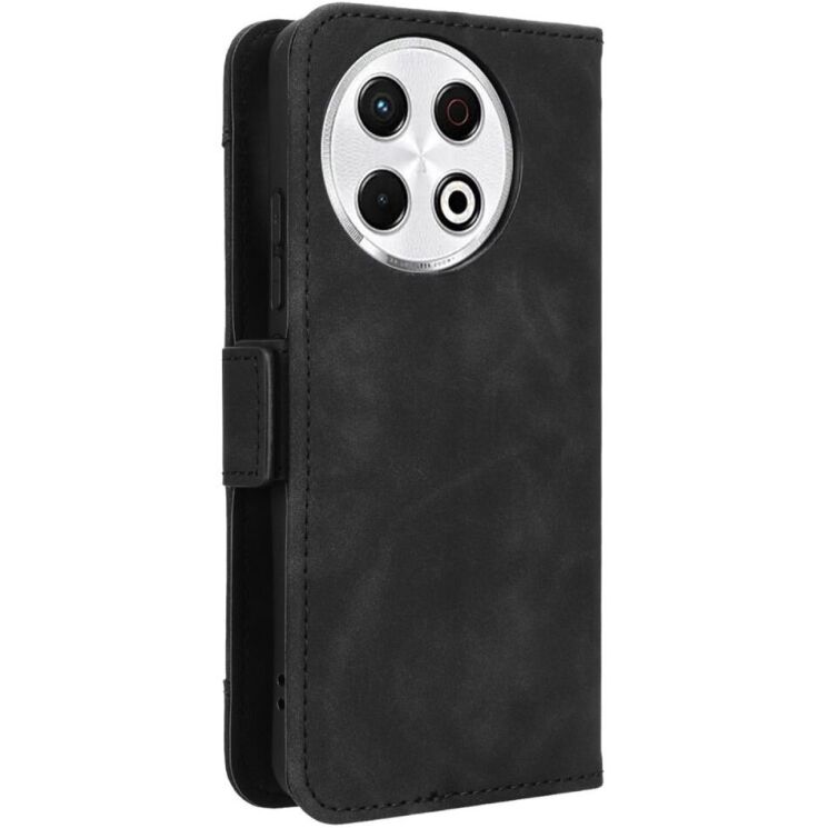Чехол Deexe Wallet Stand для TECNO Spark 30 Pro - Black: фото 6 из 8