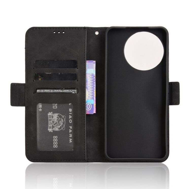 Чехол Deexe Wallet Stand для TECNO Spark 30 Pro - Black: фото 4 из 8