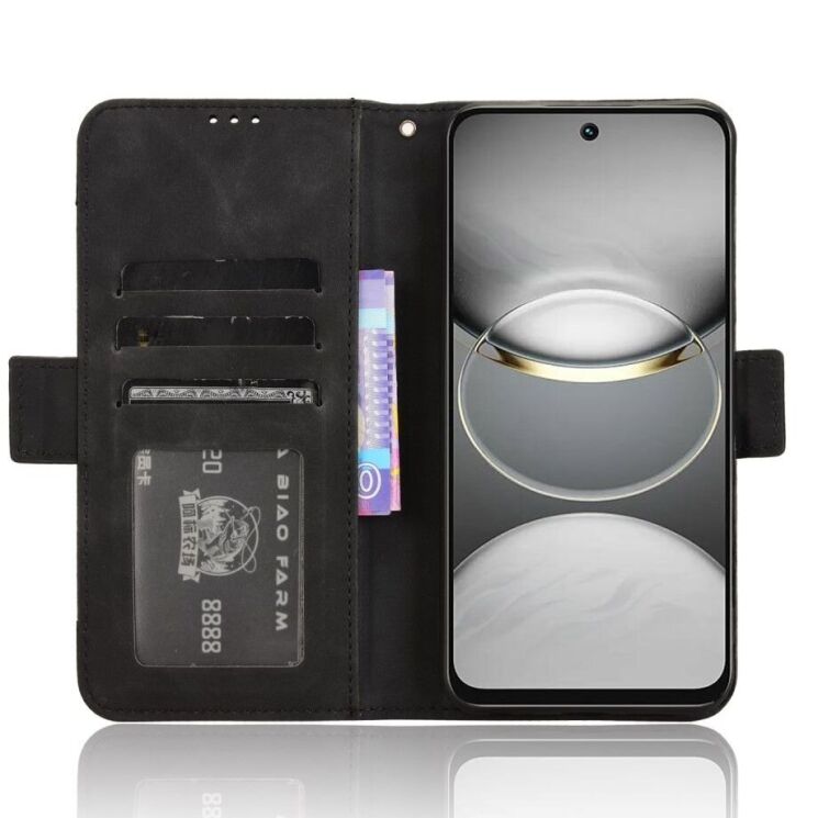 Чехол Deexe Wallet Stand для TECNO Spark 30C - Black: фото 3 из 7