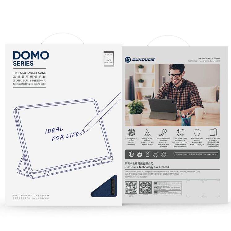 Чохол DUX DUCIS Domo Series для Lenovo Tab K11 Gen 2 - Black: фото 10 з 10