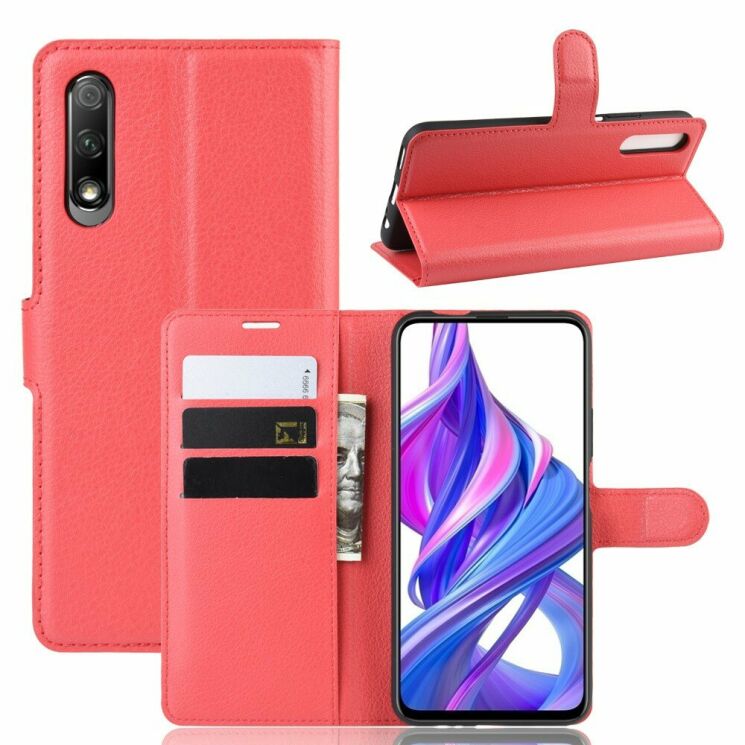 Чохол-книжка Deexe Book Type для Huawei Honor 9X (Китайская версия) - Red: фото 1 з 6