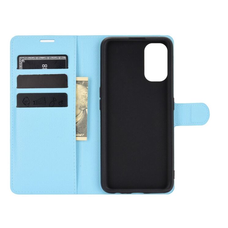 Класичний чохол-книжка Deexe Book Type для Realme 7 Pro - Blue: фото 2 з 6