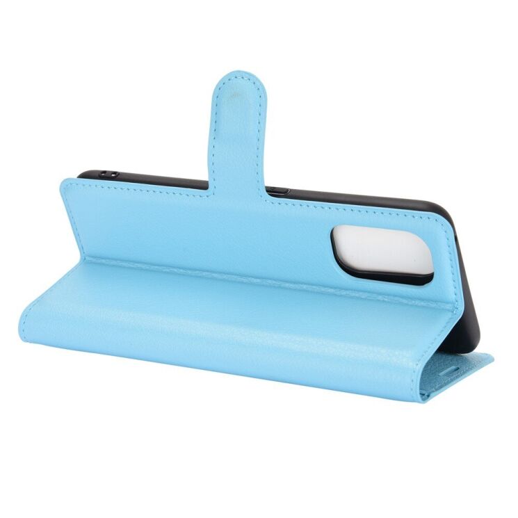Класичний чохол-книжка Deexe Book Type для Realme 7 Pro - Blue: фото 4 з 6