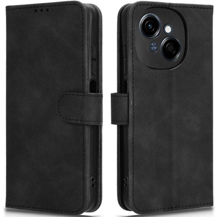 Чехол-книжка Deexe Classic Series для TECNO Spark Go 1 - Black: фото 1 из 7