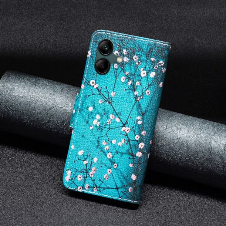 Чехол-книжка Deexe Color Wallet для Samsung Galaxy A05 (A055) - Plum Blossom: фото 6 из 8