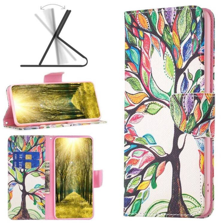 Чехол-книжка Deexe Color Wallet для Samsung Galaxy A05s (A057) - Life Tree: фото 2 из 8