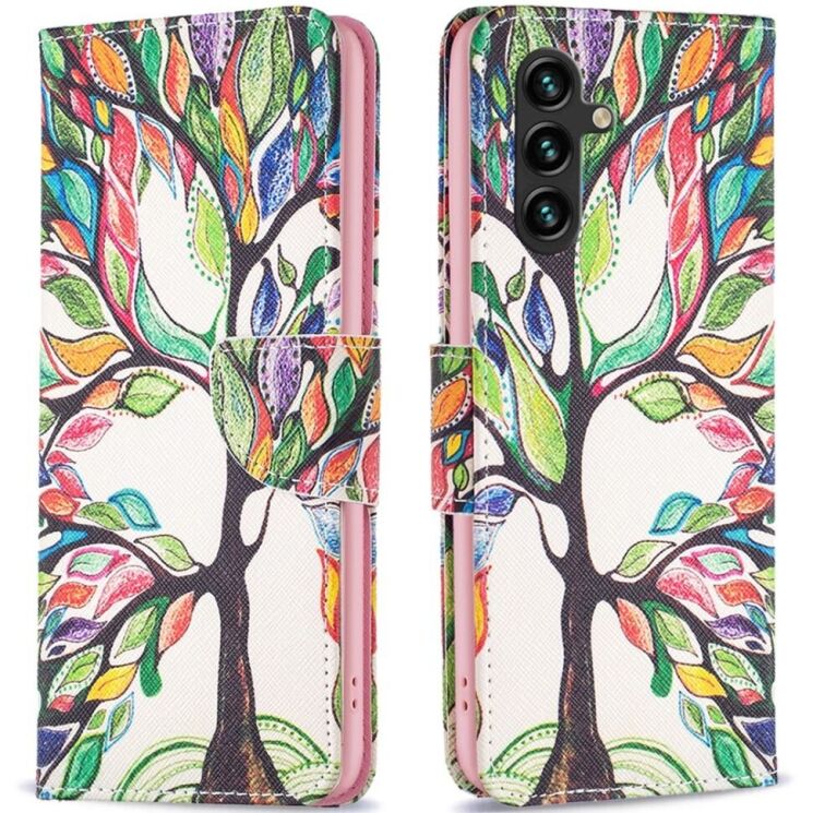 Чехол-книжка Deexe Color Wallet для Samsung Galaxy A05s (A057) - Life Tree: фото 1 из 8