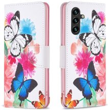 Чехол-книжка Deexe Color Wallet для Samsung Galaxy A16 (A165) - Two Butterflies: фото 1 из 7