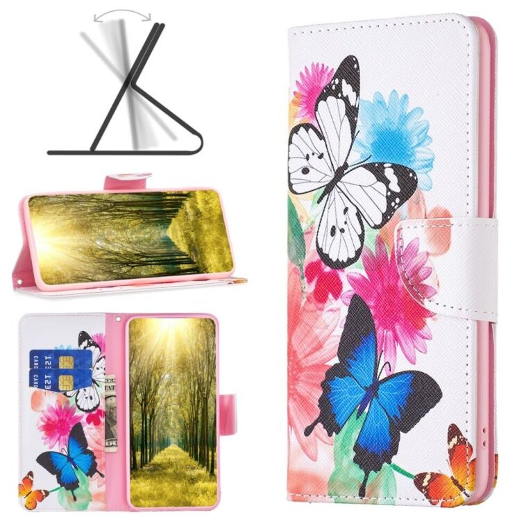 Чехол-книжка Deexe Color Wallet для Xiaomi 13T / 13T Pro - Two Butterflies: фото 2 из 8