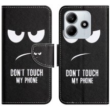 Чехол-книжка Deexe Color Wallet для Xiaomi Redmi Note 14 4G - Don't Touch My Phone: фото 1 из 5