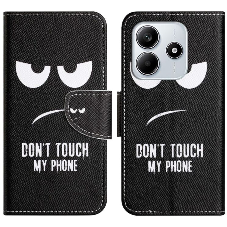 Чохол-книжка Deexe Color Wallet для Xiaomi Redmi Note 14 4G - Don't Touch My Phone: фото 1 з 5