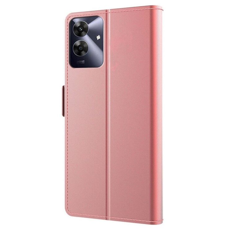 Чехол-книжка Deexe Eclipse Wallet для Realme Note 60 - Rose Gold: фото 4 из 10
