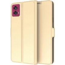 Чехол-книжка Deexe Faro Wallet для Motorola Edge 50 Fusion - Gold: фото 1 из 7