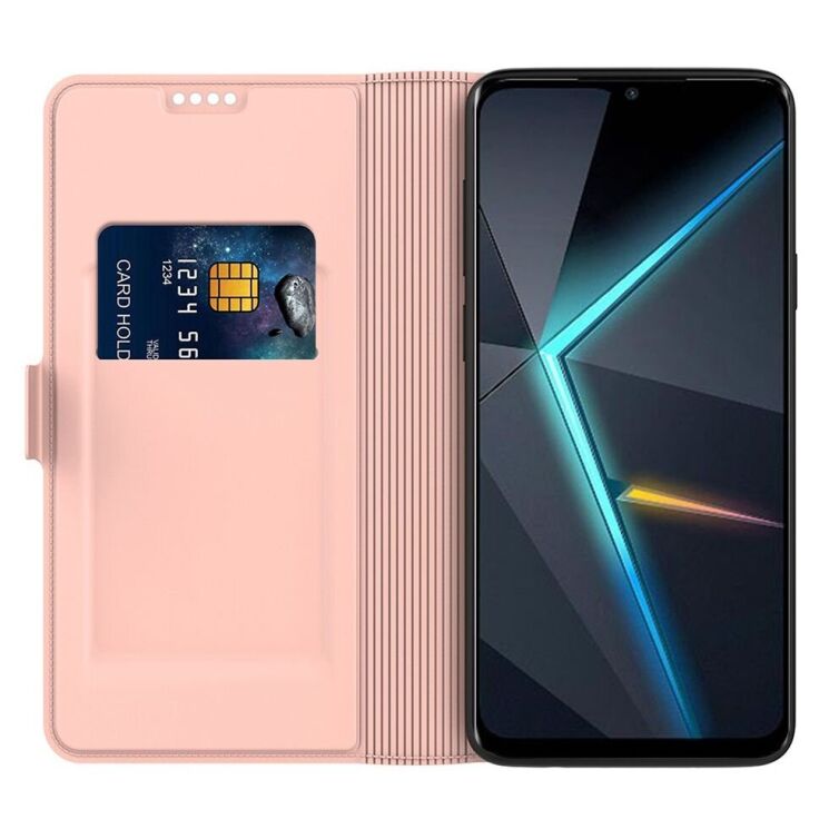 Чехол-книжка Deexe Faro Wallet для ZTE Nubia Focus - Rose Gold: фото 2 из 7
