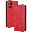 Чехол-книжка Deexe Retro Style для Infinix Smart 20 - Red (411200R)