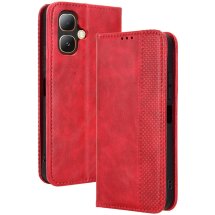 Чехол-книжка Deexe Retro Style для Infinix Smart 20 - Red: фото 1 из 20