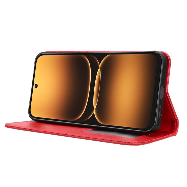 Чехол-книжка Deexe Retro Style для Infinix Smart 20 - Red: фото 7 из 20