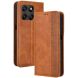 Чохол-книжка Deexe Retro Style для Motorola Moto G77 - Brown (406813Z). Фото 8 з 19