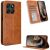 Чехол-книжка Deexe Retro Style для Motorola Moto G77 - Brown: фото 1 из 19