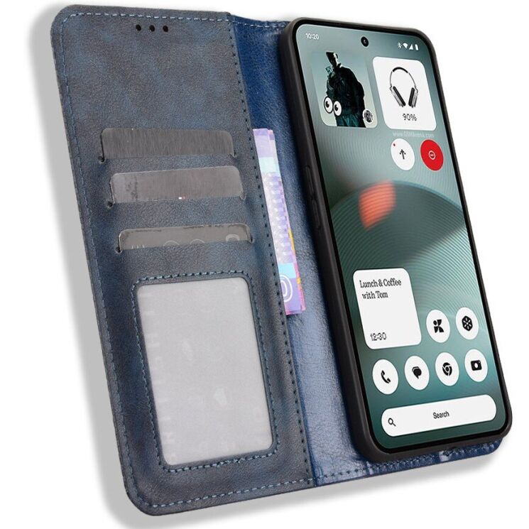 Чохол-книжка Deexe Retro Style для Nothing Phone (3a) Lite - Blue (405402L) Чохол-книжка Deexe Retro Style для Nothing Phone (3a) Lite - Blue: фото 5 з 21