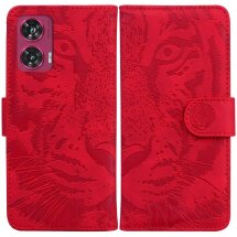 Чехол-книжка Deexe Tiger для Motorola Edge 50 Fusion - Red: фото 1 из 7