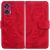 Чехол-книжка Deexe Tiger для Motorola Edge 50 Fusion - Red: фото 1 из 7