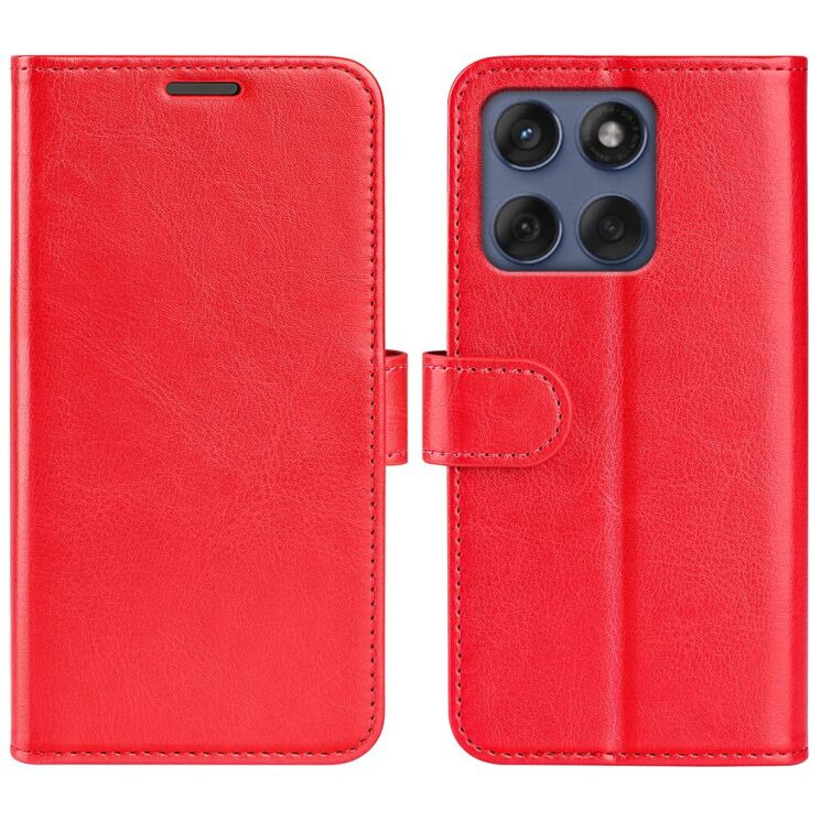 Чехол-книжка Deexe Wallet Style для Motorola Edge 60 / Edge 60 Fusion - Red: фото 4 из 9