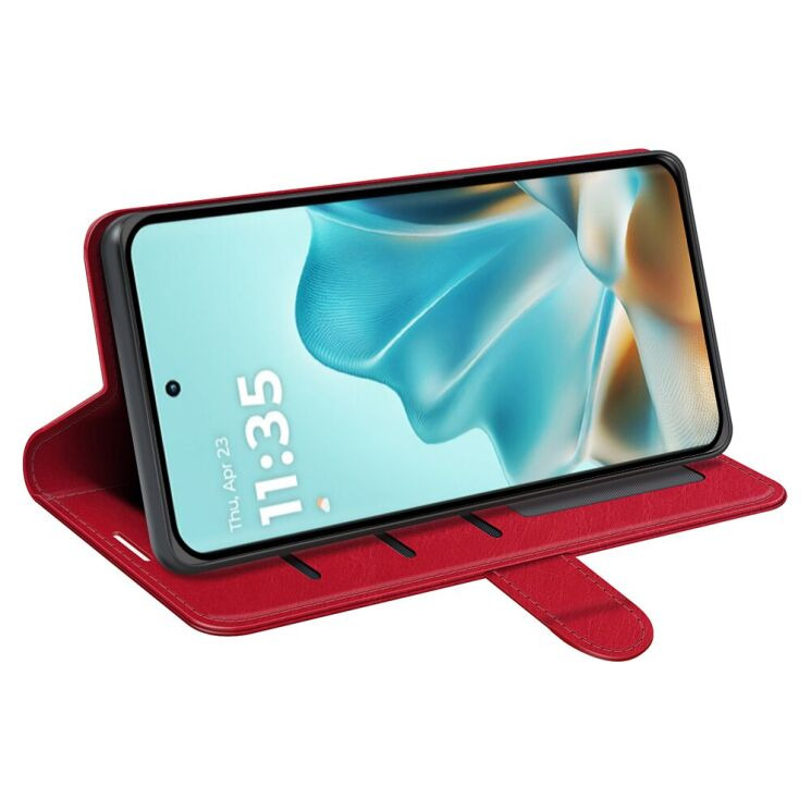 Чехол-книжка Deexe Wallet Style для Motorola Edge 60 / Edge 60 Fusion - Red: фото 3 из 9