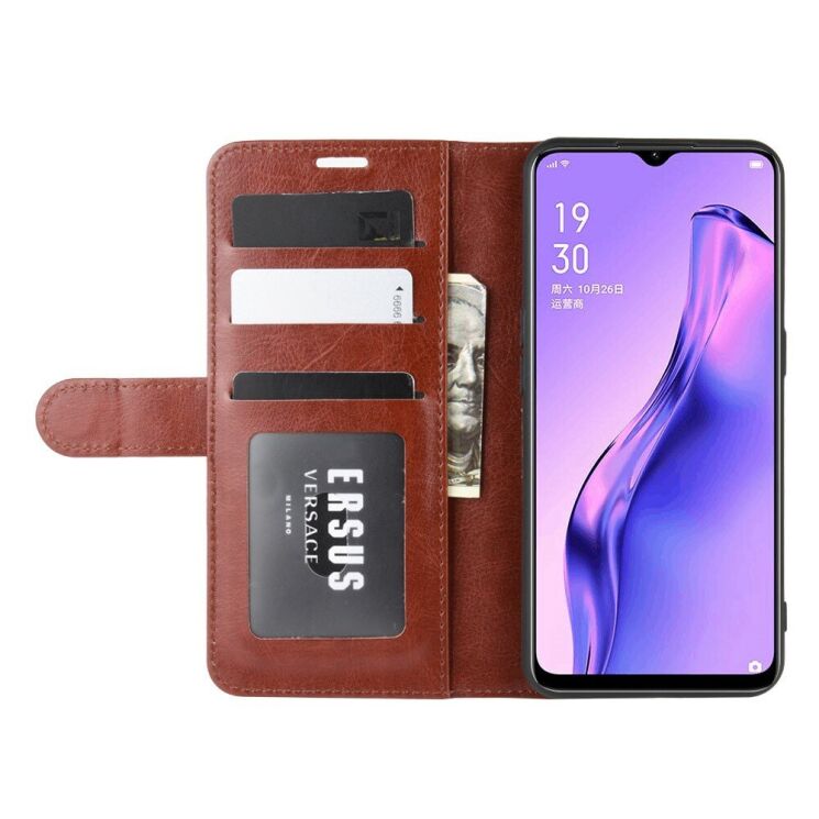 Классический чехол-книжка Deexe Wallet Style для OPPO A31 - Brown: фото 6 из 8