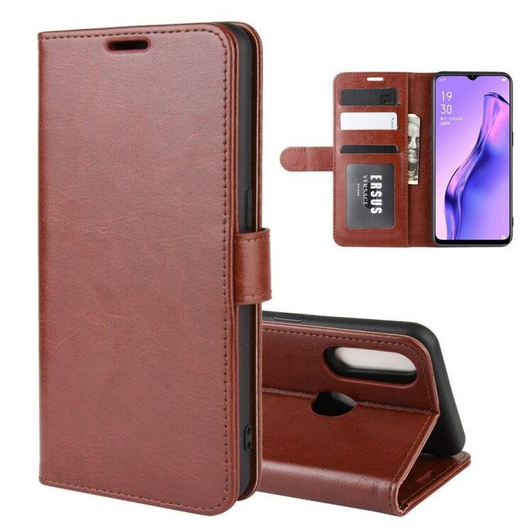 Классический чехол-книжка Deexe Wallet Style для OPPO A31 - Brown: фото 2 из 8
