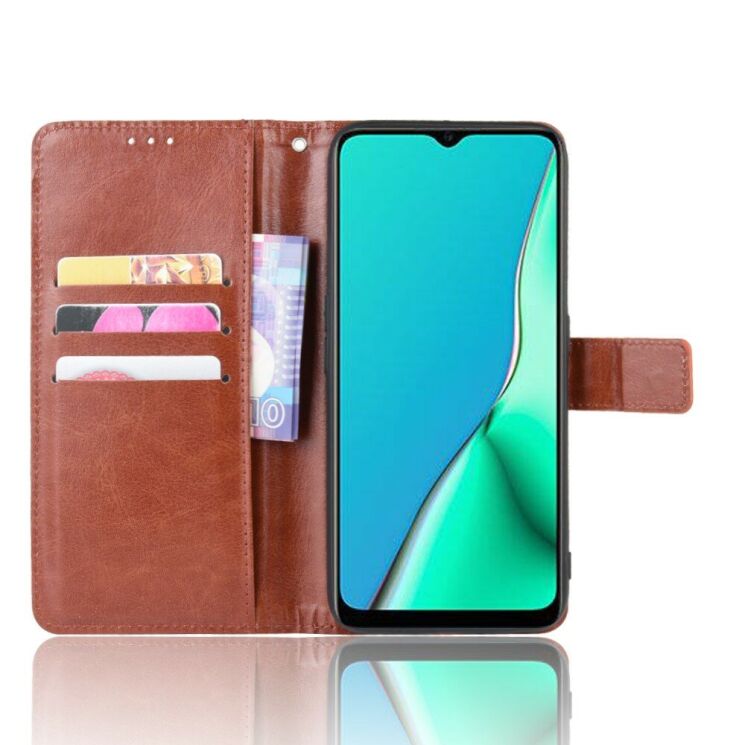Класичний чохол-книжка Deexe Wallet Style для OPPO A5 2020 - Brown: фото 5 з 14