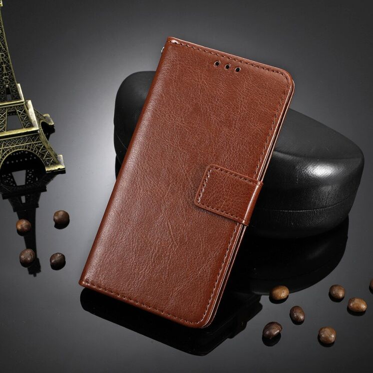 Класичний чохол-книжка Deexe Wallet Style для OPPO A5 2020 - Brown: фото 9 з 14