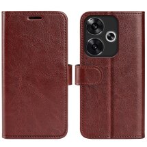 Чехол-книжка Deexe Wallet Style для Xiaomi Poco F6 - Brown: фото 1 из 6