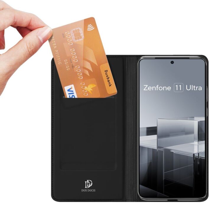 Чехол-книжка DUX DUCIS Skin Pro для ASUS Zenfone 11 Ultra - Black: фото 5 из 14
