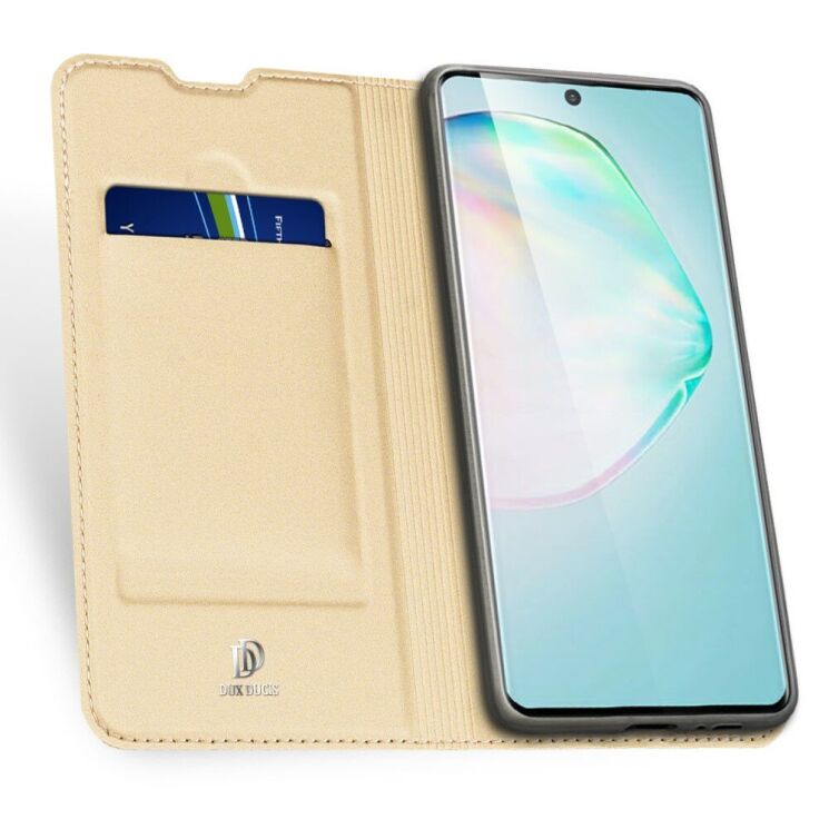 Чохол-книжка DUX DUCIS Skin Pro для Samsung Galaxy S10 Lite (G770) - Gold: фото 3 з 20