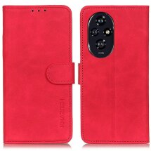Чехол-книжка KHAZNEH Retro Wallet для Honor 200 - Red: фото 1 из 9