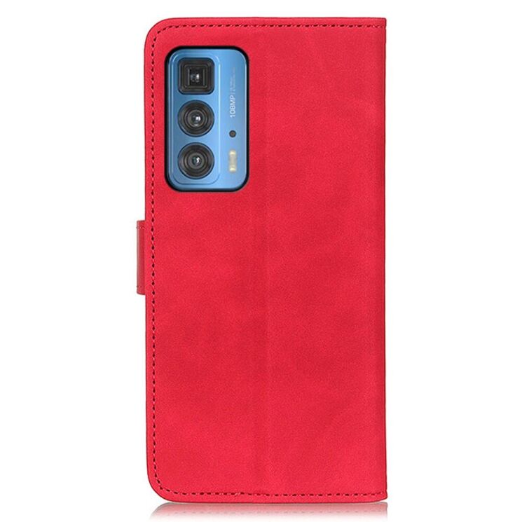 Чехол-книжка KHAZNEH Retro Wallet для Motorola Edge 20 Pro - Red: фото 4 из 11