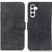 Чехол-книжка KHAZNEH Retro Wallet для Samsung Galaxy S24 FE (S721) - Black: фото 1 из 9