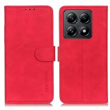 Чехол-книжка KHAZNEH Retro Wallet для Xiaomi 14T - Red: фото 1 из 8