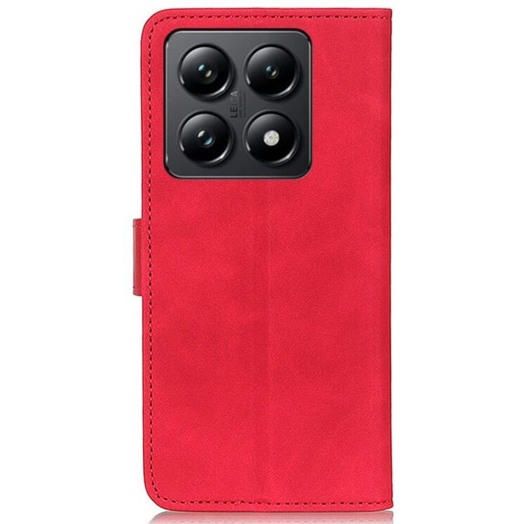 Чехол-книжка KHAZNEH Retro Wallet для Xiaomi 14T - Red: фото 5 из 8