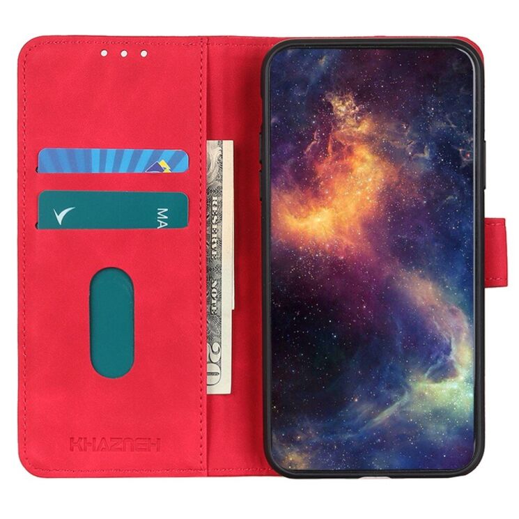Чехол-книжка KHAZNEH Retro Wallet для Xiaomi 14T - Red: фото 3 из 8