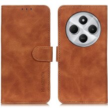 Чехол-книжка KHAZNEH Retro Wallet для Xiaomi Redmi 14C / Redmi A4 5G / Poco C75 - Brown: фото 1 из 8
