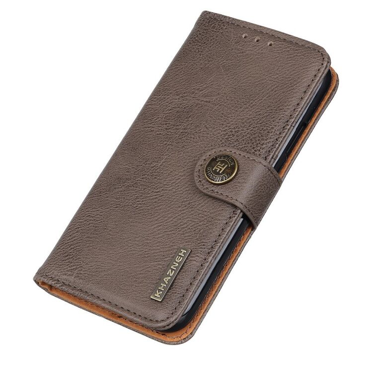 Чохол-книжка із застібкою KHAZNEH Wallet Cover для Realme 7 Pro - Grey: фото 5 з 10