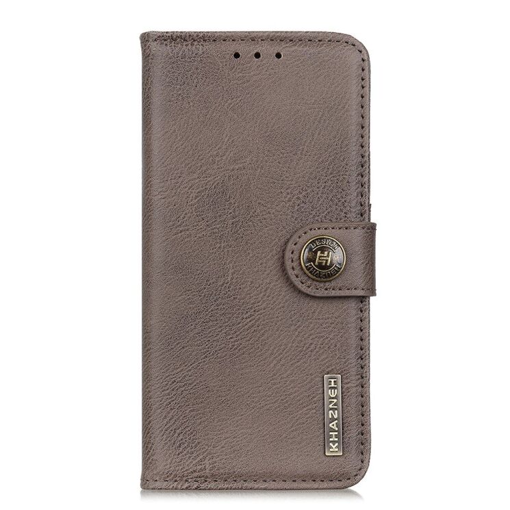 Чохол-книжка із застібкою KHAZNEH Wallet Cover для Realme 7 Pro - Grey: фото 2 з 10