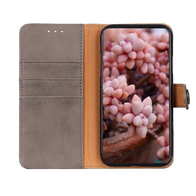 Чохол-книжка із застібкою KHAZNEH Wallet Cover для Realme 7 Pro - Grey: фото 6 з 10