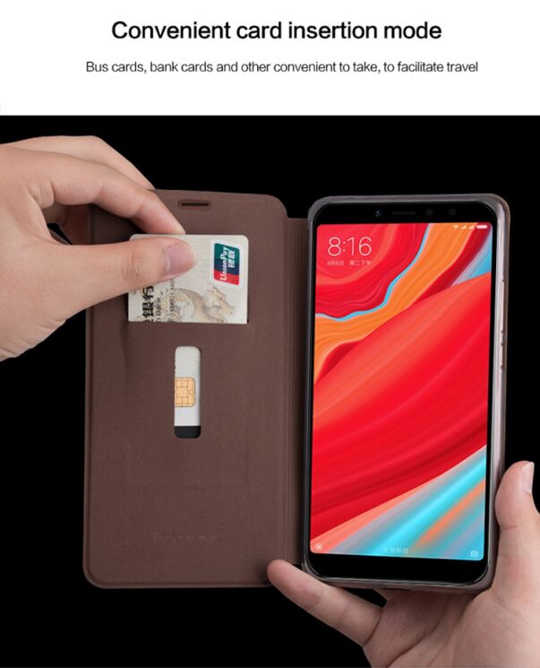 Чехол-книжка MOFI Vintage Series для Xiaomi Redmi S2 - Blue: фото 6 из 8