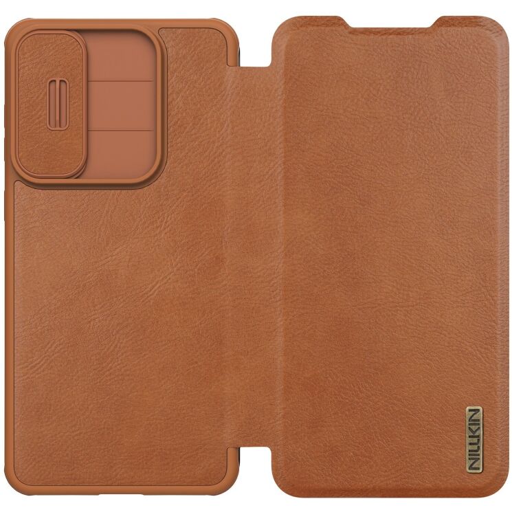 Чехол-книжка NILLKIN Qin Pro для Samsung Galaxy S25 Edge (S937) - Brown: фото 5 из 14