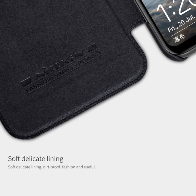 Чехол-книжка NILLKIN Qin Series для Huawei P Smart Plus - Black: фото 9 из 11